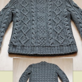 Vyriškas megztinis, 80% vilna, 20% akrilanas